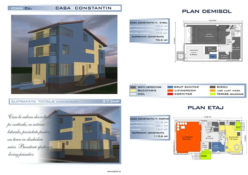 Proiect Constantin FF — catalog SC SOFIA INVEST CONSTRUCT SRL