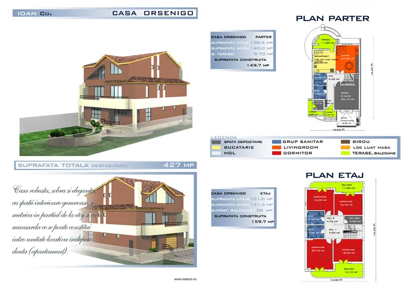 Proiect Orsenigo — catalog SC SOFIA INVEST CONSTRUCT SRL