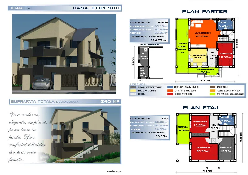 Proiect Popescu — catalog SC SOFIA INVEST CONSTRUCT SRL