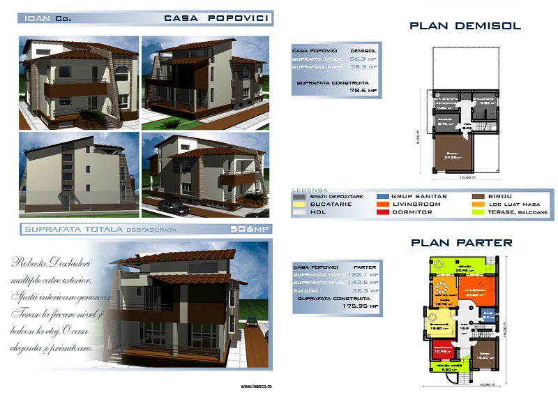 Proiect Popovici — catalog SC SOFIA INVEST CONSTRUCT SRL