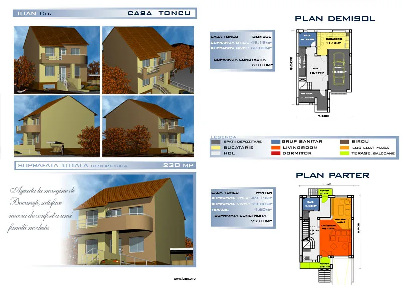 Proiect Toncu — catalog SC SOFIA INVEST CONSTRUCT SRL